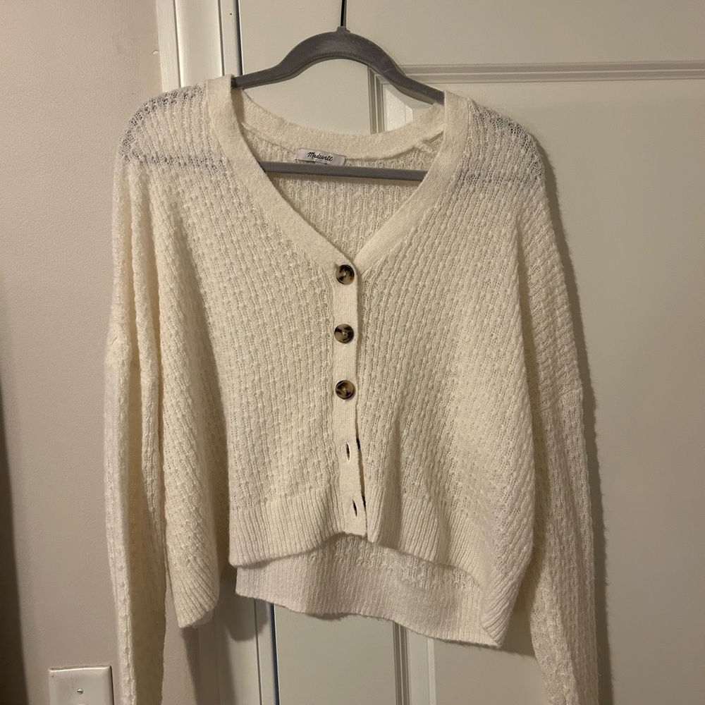 Madewell Ivory Cardigan